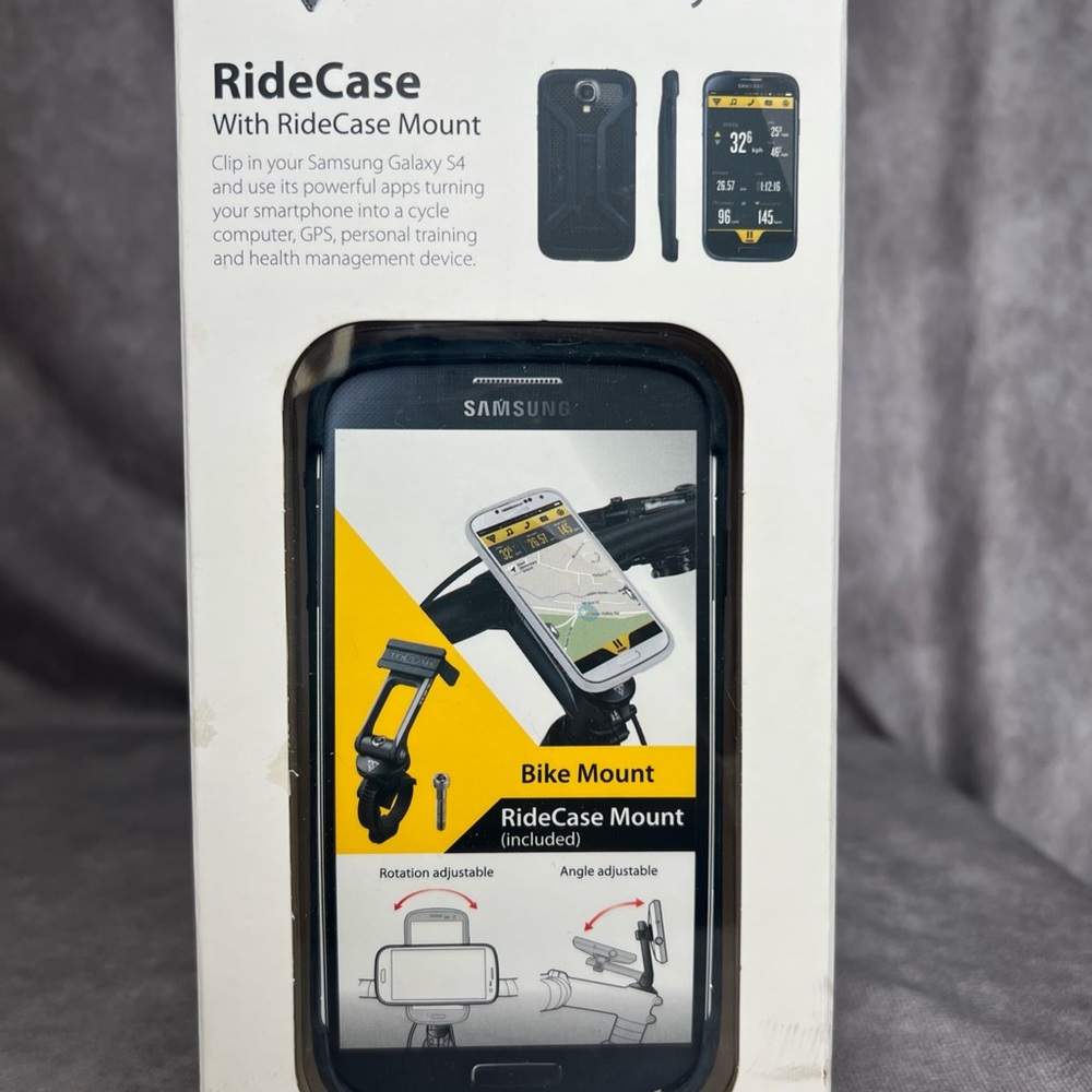 Topeak RideCase with RideCase Mount works with Samsung Galaxy S4 - Cycling